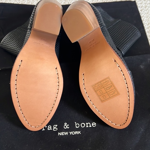 Rag & Bone perforated Newbury boots. - Picture 3 of 4